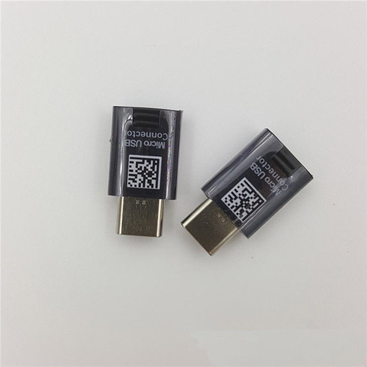 XQ-S001 Micro USB to Type-C Adapter Converter Support Charge Data Sync for Samsung Galaxy S10/S9 Plus etc. - Black-6