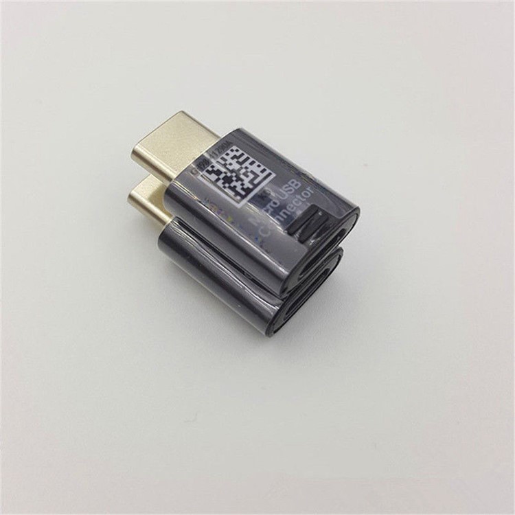 XQ-S001 Micro USB to Type-C Adapter Converter Support Charge Data Sync for Samsung Galaxy S10/S9 Plus etc. - Black-7