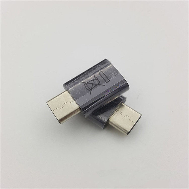 XQ-S001 Micro USB to Type-C Adapter Converter Support Charge Data Sync for Samsung Galaxy S10/S9 Plus etc. - Black-9