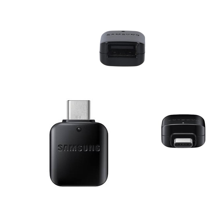 XQ-S002 Samsung Micro USB to Type-C OTG Connector Adapter for Samsung Galaxy S10/S9 - Black-8