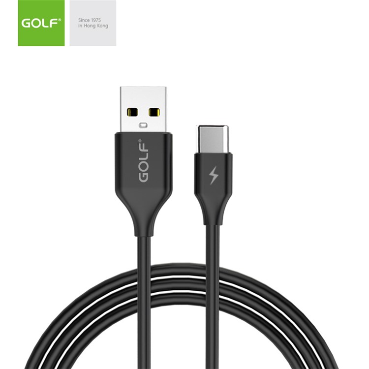 GOLF GC-59T Galloping Type-C Data Cable 2.1A Charging Cord 1m - Black-1