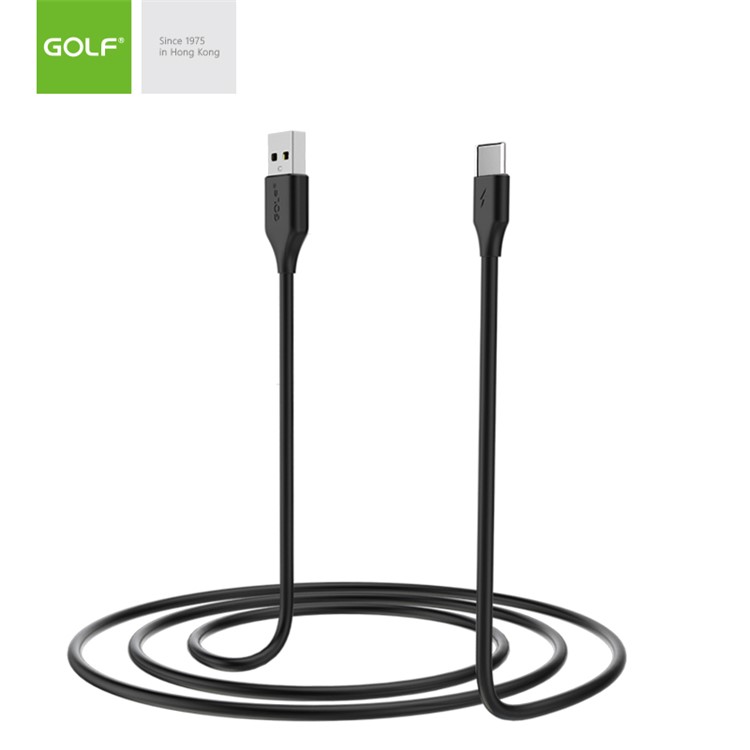 GOLF GC-59T Galloping Type-C Data Cable 2.1A Charging Cord 1m - Black-2