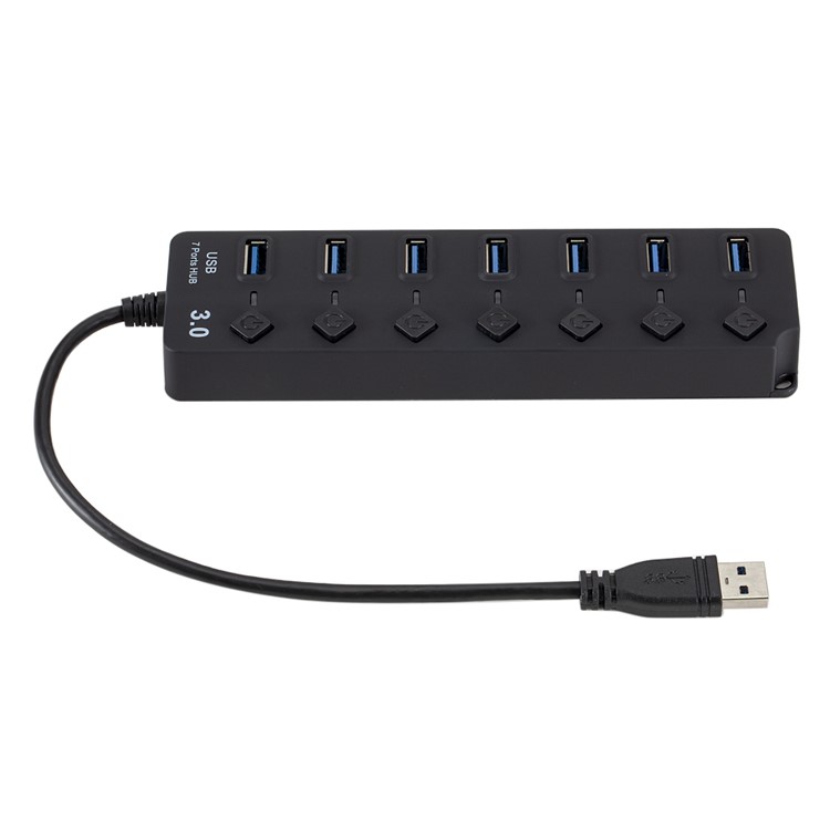 7 Ports High Speed USB 3.0 Hub with On/Off Switches-3