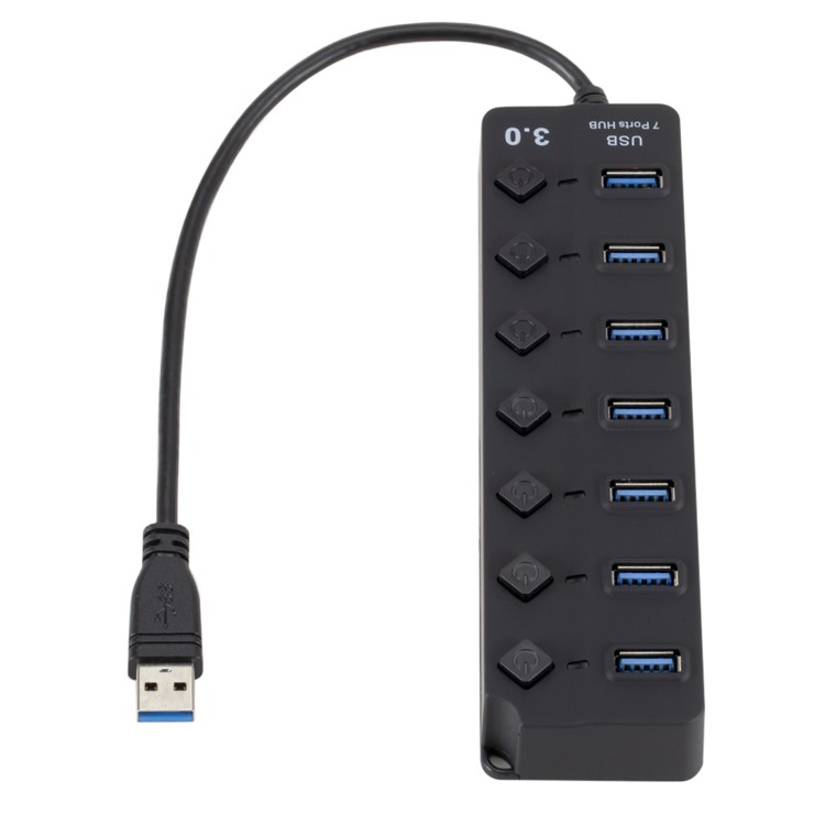 7 Ports High Speed USB 3.0 Hub with On/Off Switches-5