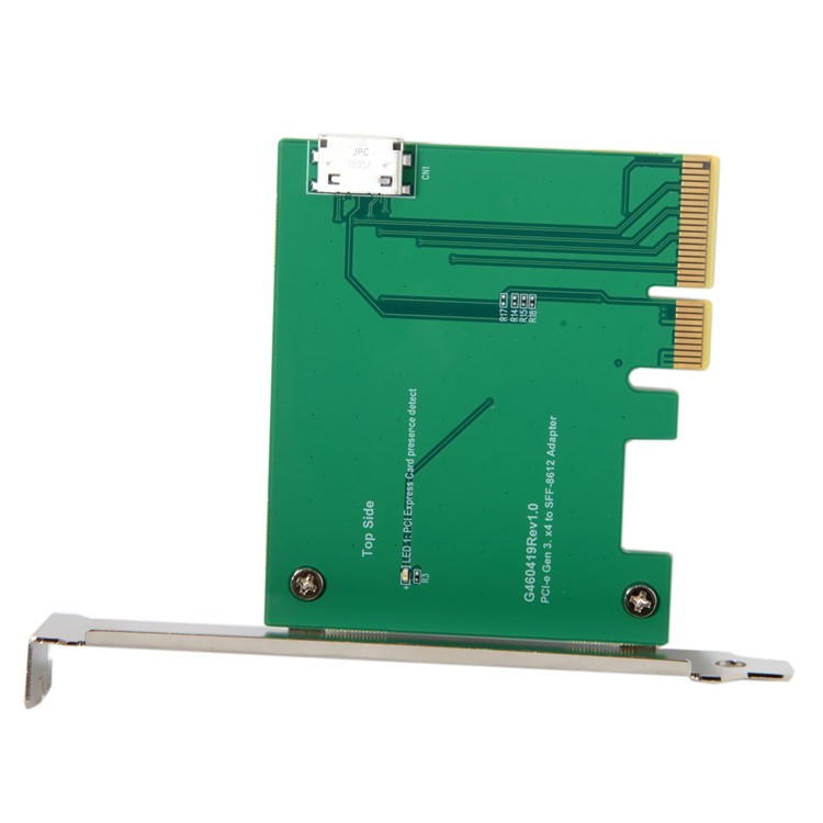 PCI-E 3.0 x4 to Oculink SFF-8612 SFF-8611 Host Adapter for PCIe SSD with Low Profile Bracket-4