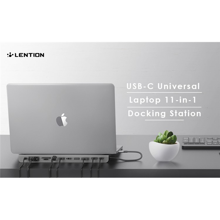 LENTION C95HEAVDCR 11-in-1 USB-C Adapter with HDMI, DisplayPort, VGA, RJ45 Ports-7