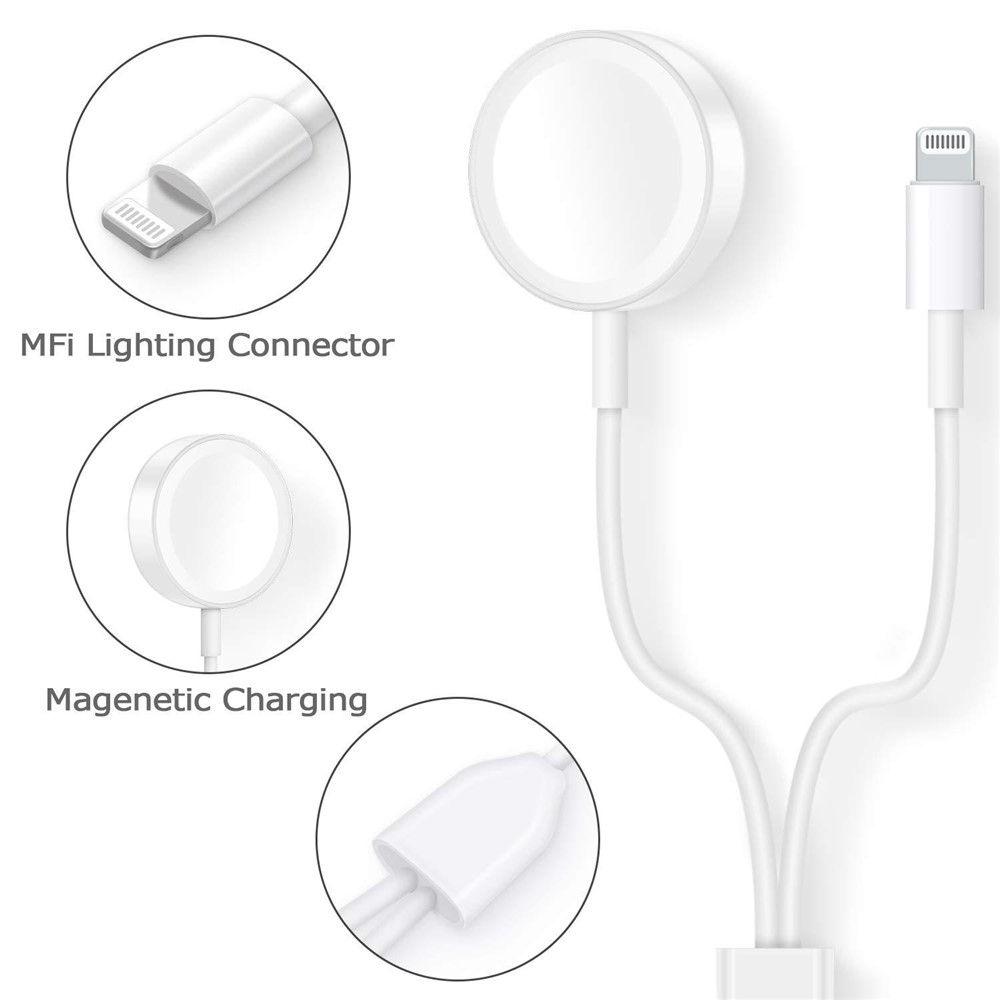 MFI Certificado Relâmpago 8 Pinos + Cabo De Carregamento Magnético Para Iphone Ipod Ipad Iwatch-2
