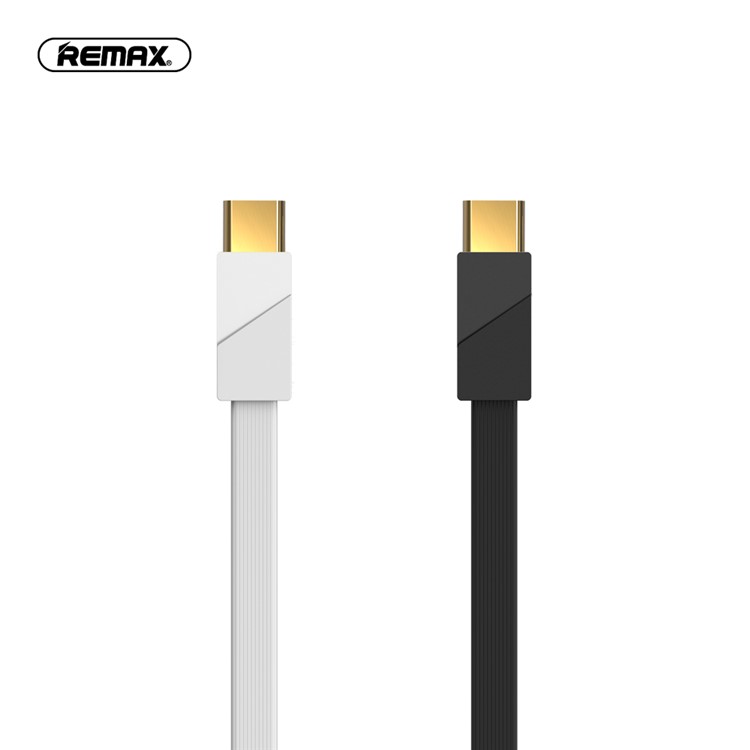 REMAX Blade Type-C 3A Fast Charging Data Sync Cable Gold Plated Plug - Black-3
