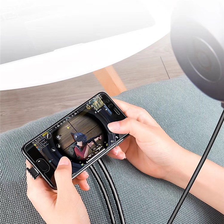 Type-C to 3.5mm Audio + Type-C PD Charging Port Extender with Gaming Stand-9