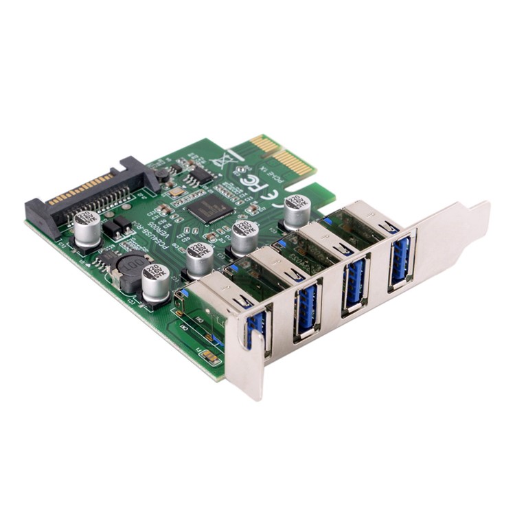 4 Ports PCI-E to USB 3.0 HUB PCI Express Expansion Card Adapter 5Gbps for Motherboard-2