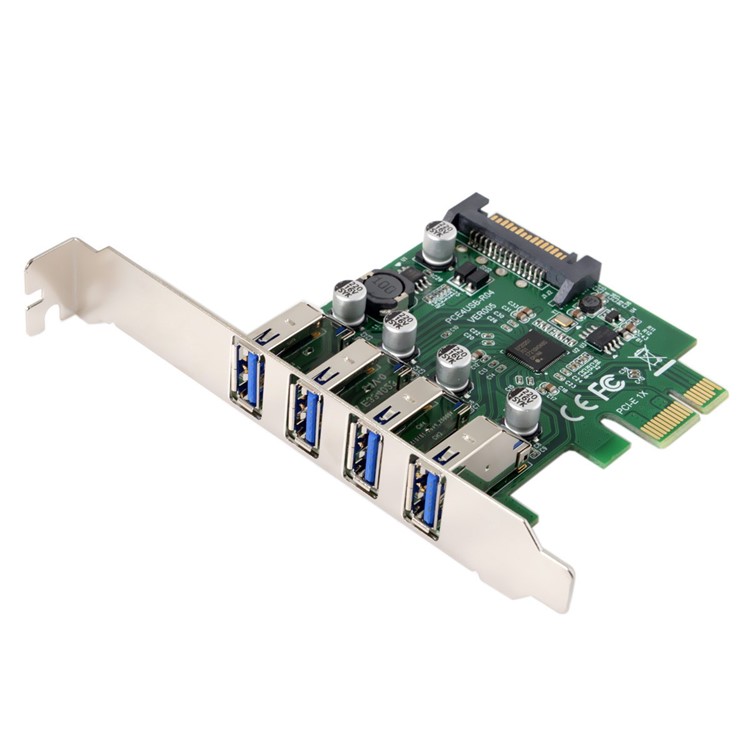 4 Ports PCI-E to USB 3.0 HUB PCI Express Expansion Card Adapter 5Gbps for Motherboard-7