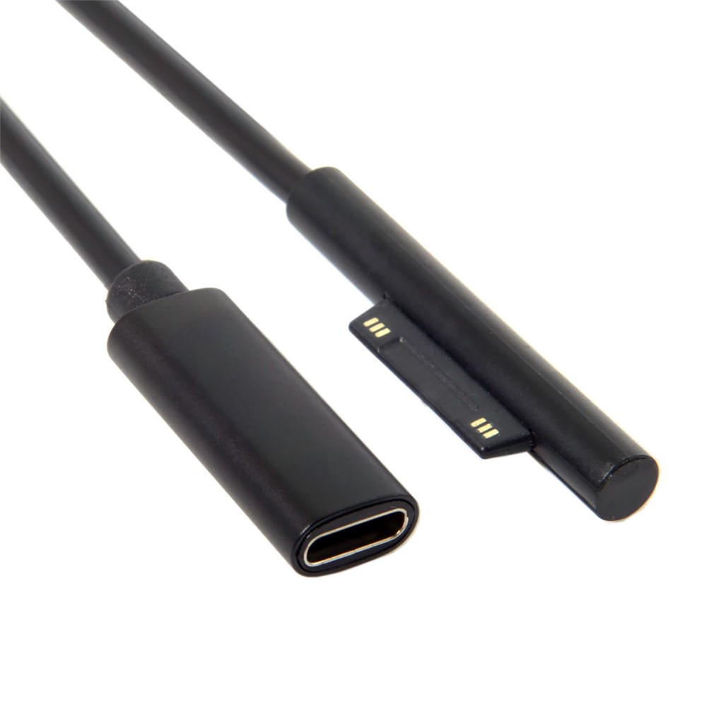 DC 15V Type-C USB-C Female to Surface Pro3 Pro4 Pro5 Pro6 Book Pro Charge Cable-2