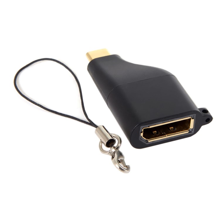 USB-C Type-C to Displayport Converter Adapter 4K 2K with Chain for Tablet & Phone & Laptop-1