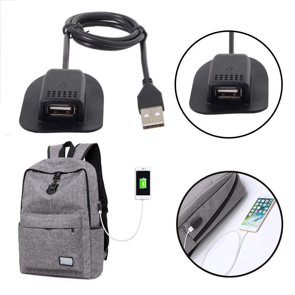 USB Male to USB Mount Female Cable Practical Convenient Outdoor Travel Camping External-2