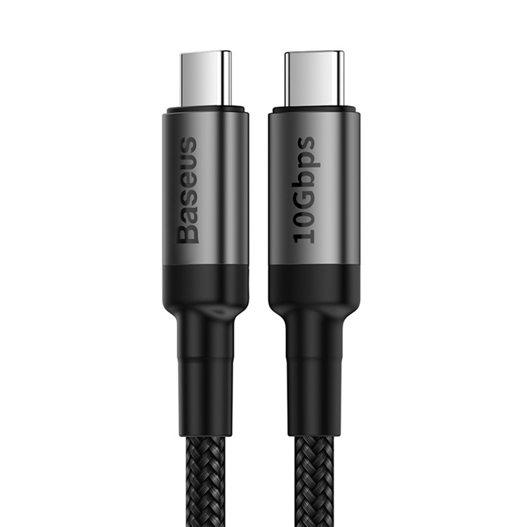 BASEUS Typ-C Multifunktions-USB-Kabel PD3.1 Gen2 (10 Gbit / S) 100 W (20 V / 5 A) 1 M Unterstützt 4K HD-Projektion - Dunkelgrau / Schwarz-10