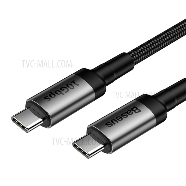 BASEUS Typ-C Multifunktions-USB-Kabel PD3.1 Gen2 (10 Gbit / S) 100 W (20 V / 5 A) 1 M Unterstützt 4K HD-Projektion - Dunkelgrau / Schwarz-9