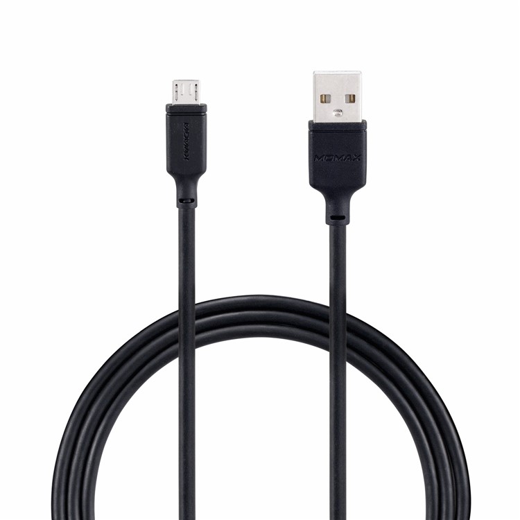 MOMAX 1M Micro USB Sync and Fast Charging Cable for Samsung Huawei Xiaomi - Black-1