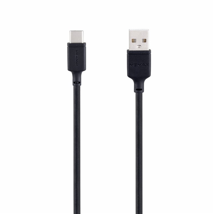 MOMAX 0.3M USB Type-C to USB-A Data Sync Charger Cable for Samsung Huawei Xiaomi - Black-2