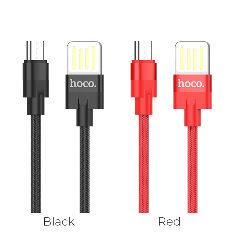 HOCO U55 Outstanding Charging Data Cable for Micro USB 1.2m for Huawei Xiaomi OnePlus Etc. - Red-5