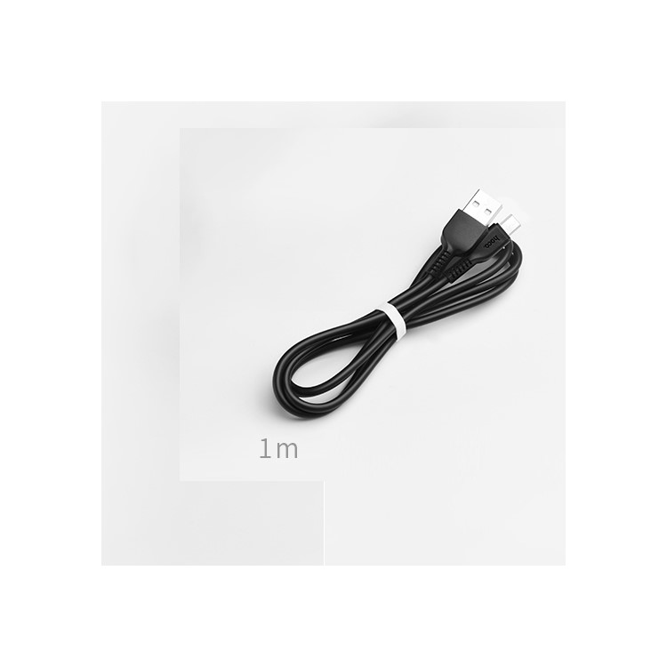 HOCO X13 1m Easy Charged Micro USB Charging Cable Data Sync Cable - Black-5