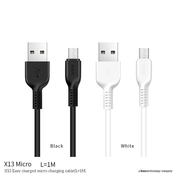 HOCO X13 1m Easy Charged Micro USB Charging Cable Data Sync Cable - Black-8