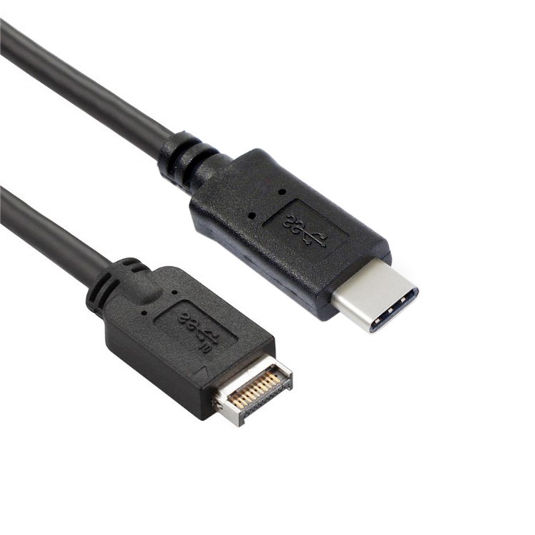 USB 3.1 Front Panel Header to USB-C Type-C Male Extension Data Cable-3