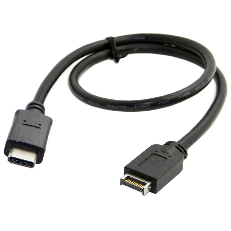 USB 3.1 Front Panel Header to USB-C Type-C Male Extension Data Cable-5