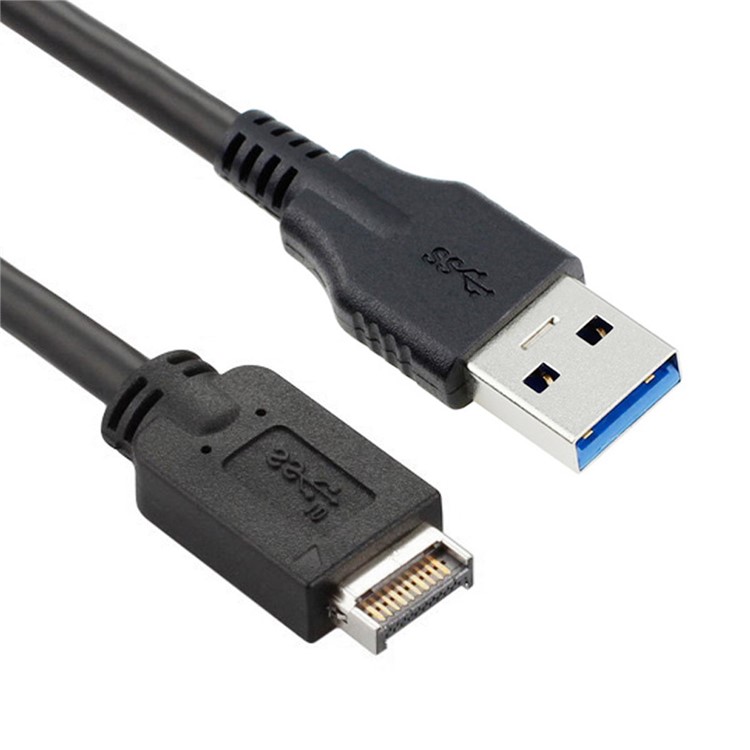 USB 3.1 Front Panel Header to USB 3.0 Type-A Male Extension Data Cable-4