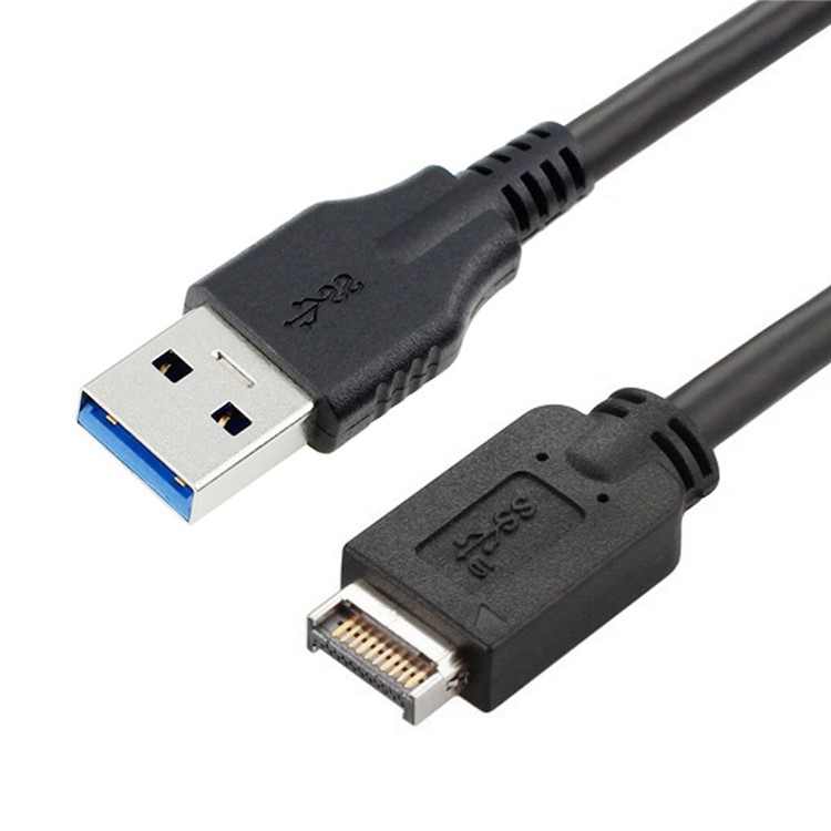 USB 3.1 Front Panel Header to USB 3.0 Type-A Male Extension Data Cable-5