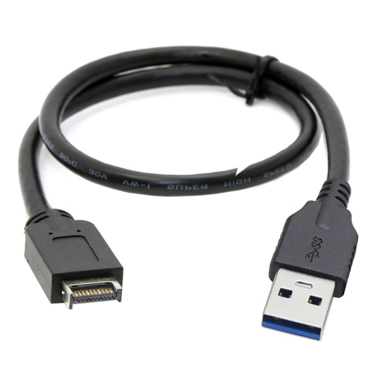 USB 3.1 Front Panel Header to USB 3.0 Type-A Male Extension Data Cable-8