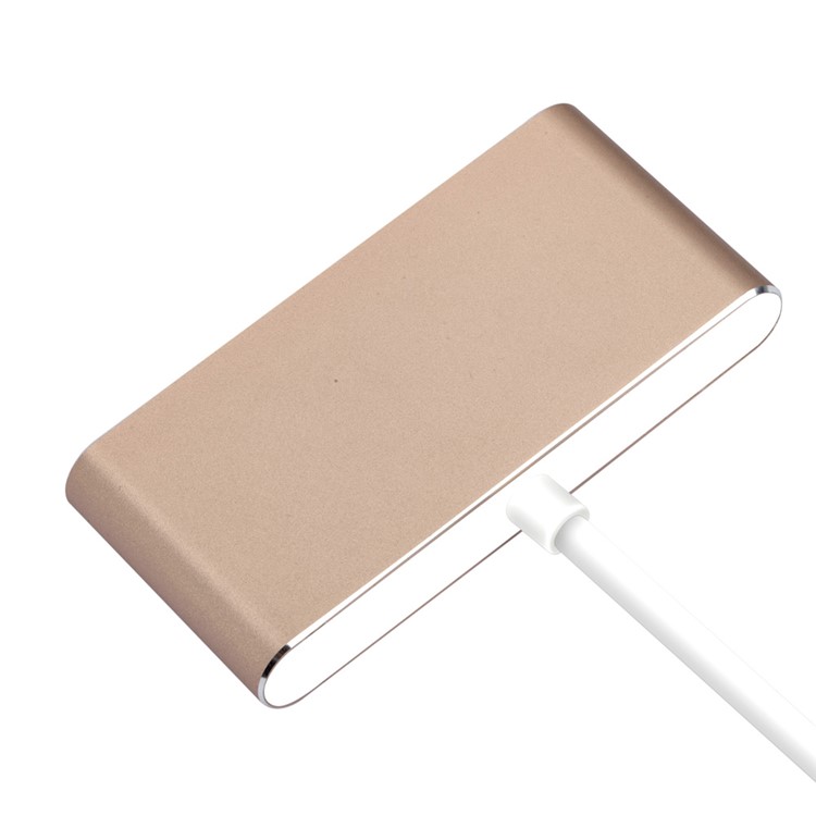 Momax 1-to-4 USB-C to USB 3.0 Type-c Multi-port Adapter - Champagne Gold-10