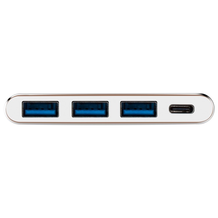 Momax 1-to-4 USB-C to USB 3.0 Type-c Multi-port Adapter - Champagne Gold-6