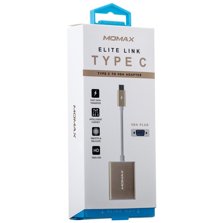 MOMAX Elite Link USB Type C to VGA Adapter Cable-11