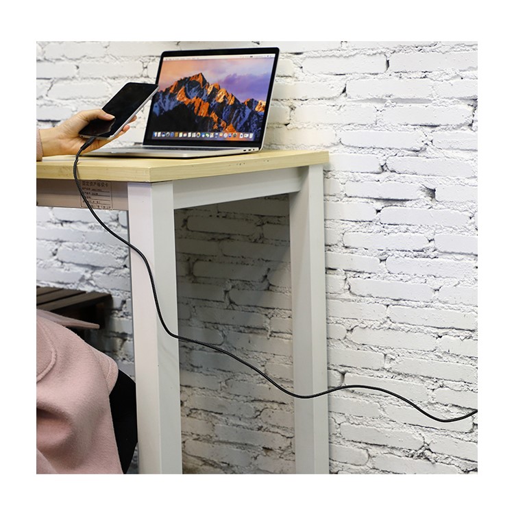 JOYROOM T-507 Cordon De Chargement De Données De Type 2.4A De Type 2.4m 2m Pour Samsung Huawei Etc. - Noir-5