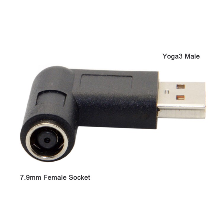 DC 7.9x5.4mm DC Jack to Special USB Charger Power Adapter for Lenovo Yoga 3 (90 Degree Angled)-7