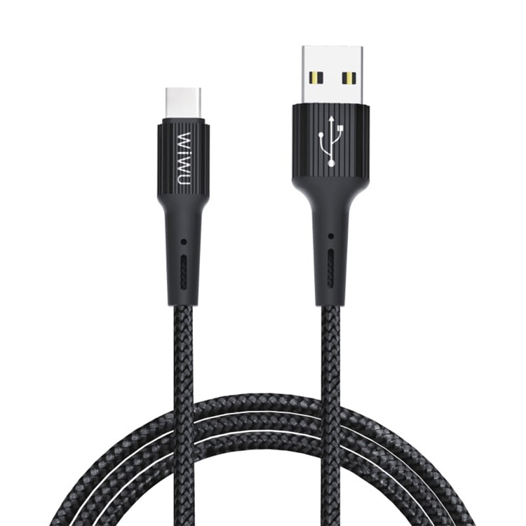 WiWU Gear G20 1.2m Type-C Nylon Braided Data Sync Charging Cord-1