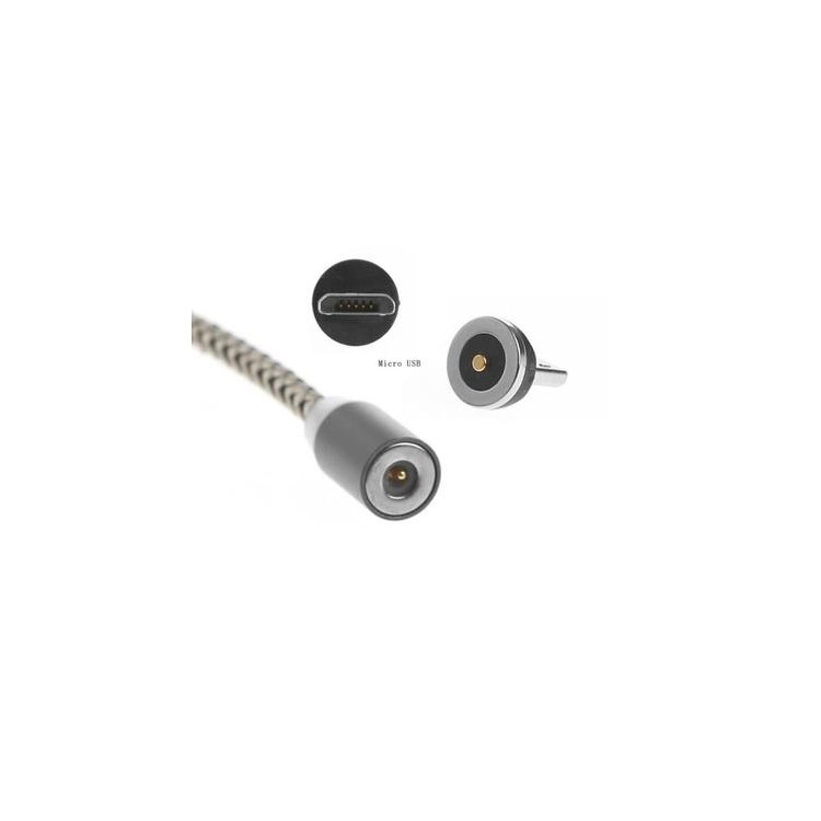 Cavo Del Caricatore Di Sincronizzazione Cavo USB Nylon Intrecciato Con 2 Connettori Magnetici Micro USB & Tipo-c-3