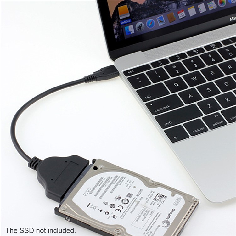 Type C USB 3.1 Male to SATA 22 Pin 2.5" Hard Disk Driver SSD Adapter Cable for Macbook & Laptop-8