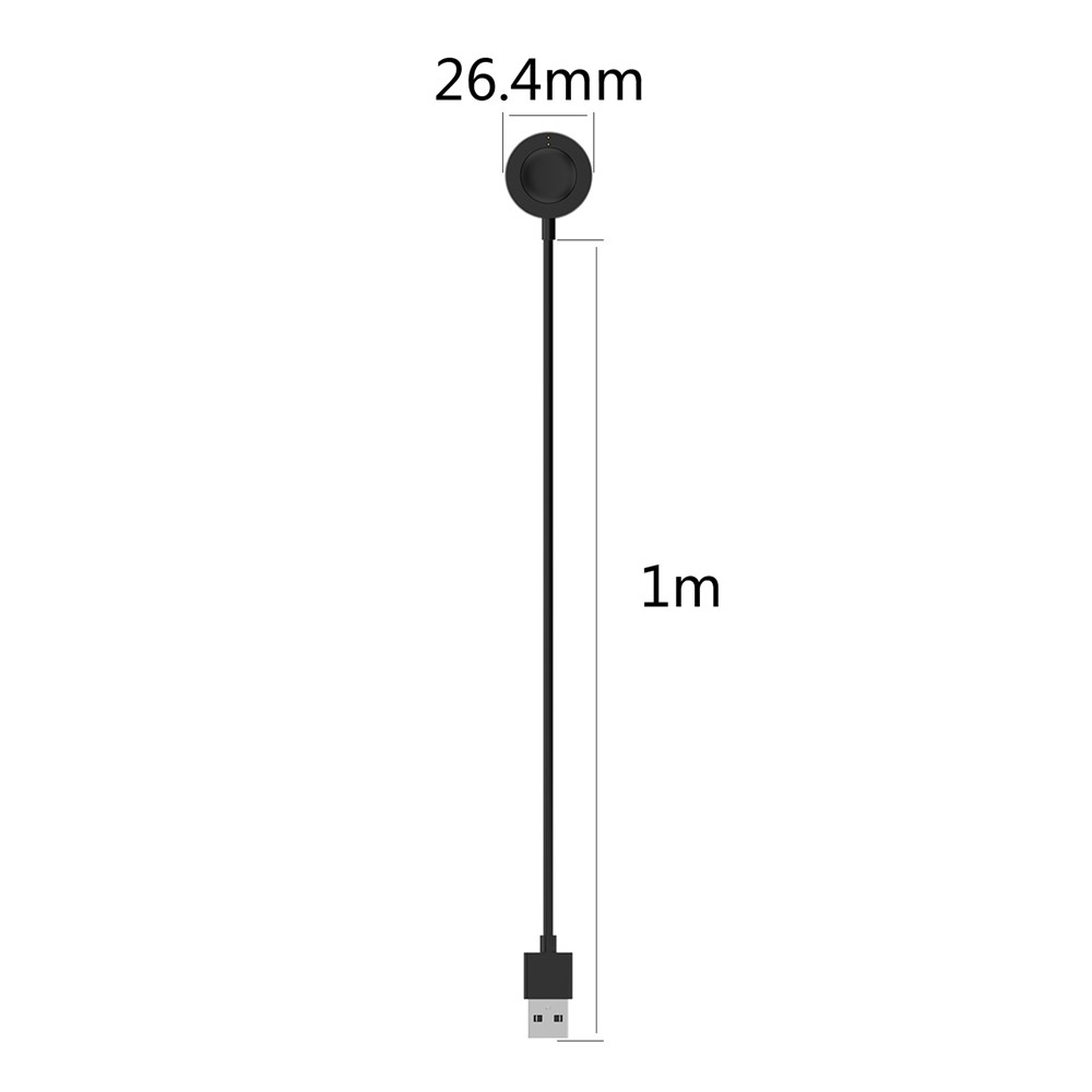 USB Magnetic Charging Cable 1m Dock Cable Adapter for Fossil Gen 4 Gen 5 Watch - Black-15