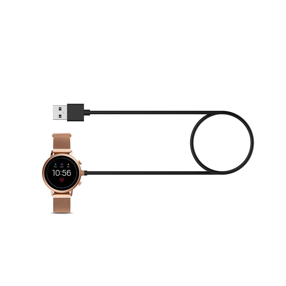 USB Magnetic Charging Cable 1m Dock Cable Adapter for Fossil Gen 4 Gen 5 Watch - Black-18