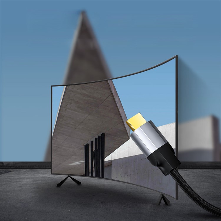 BASEUS Visueller Genuss Serie DVI-auf-HDMI-Kabel Zwei-Wege-4K HDMI-auf-DVI-Adapter Konverter DVI-D-Videokabel 1m - Dunkelgrau-10