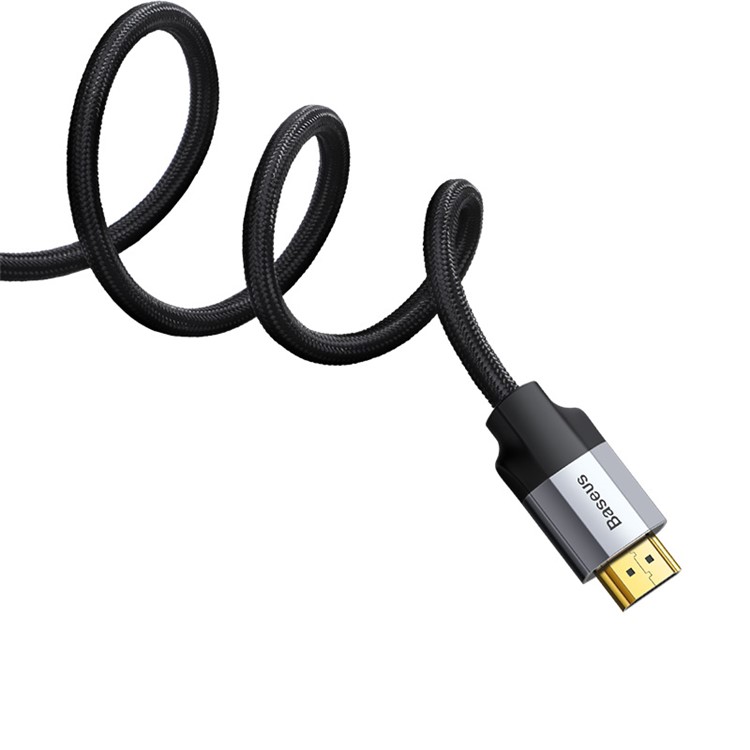 BASEUS Visueller Genuss Serie DVI-auf-HDMI-Kabel Zwei-Wege-4K HDMI-auf-DVI-Adapter Konverter DVI-D-Videokabel 1m - Dunkelgrau-4