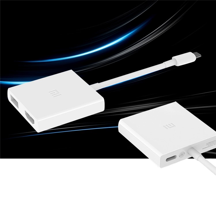 XIAOMI USB 3.1 Type-c to HDMI + USB 3.0 Adapter 4K HD Converter for MacBook 12-inch (2015)-1