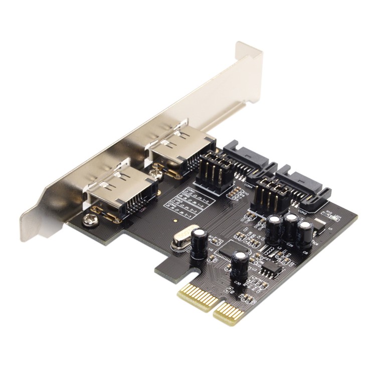PCI-E to 4 Ports SATA 3.0 ESATA PCIE SATA3 6Gbps Expansion Card PCI-E Adapter-1