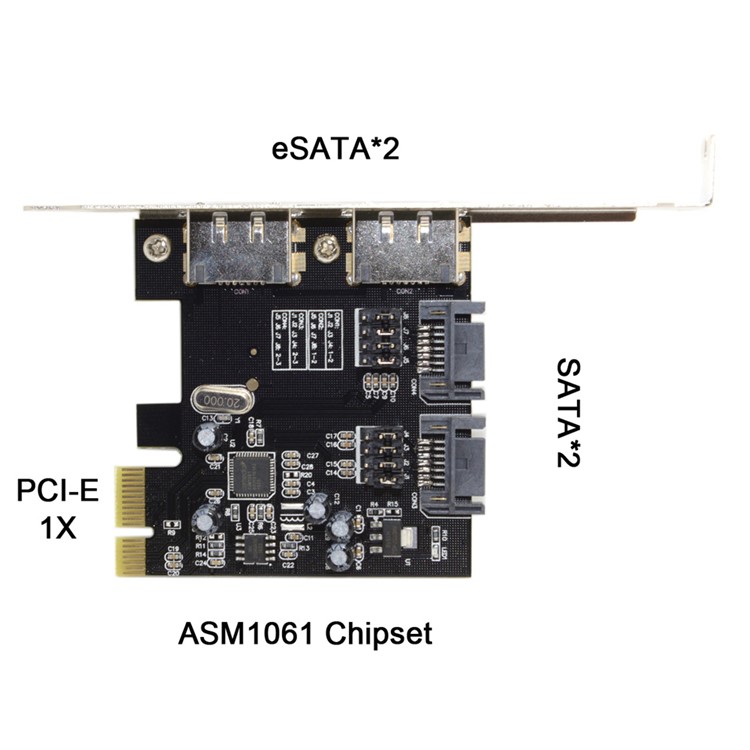 PCI-E to 4 Ports SATA 3.0 ESATA PCIE SATA3 6Gbps Expansion Card PCI-E Adapter-10