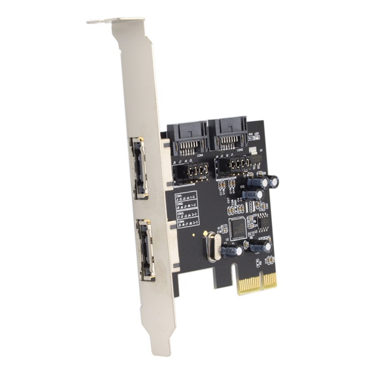 PCI-E to 4 Ports SATA 3.0 ESATA PCIE SATA3 6Gbps Expansion Card PCI-E Adapter-2