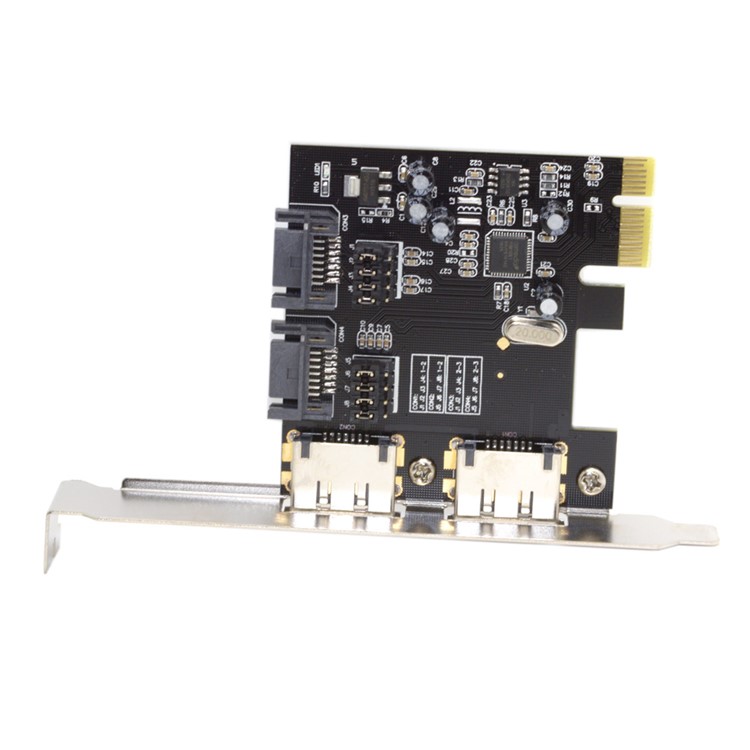 PCI-E to 4 Ports SATA 3.0 ESATA PCIE SATA3 6Gbps Expansion Card PCI-E Adapter-3