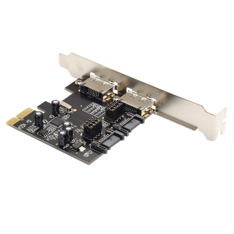 PCI-E to 4 Ports SATA 3.0 ESATA PCIE SATA3 6Gbps Expansion Card PCI-E Adapter-6