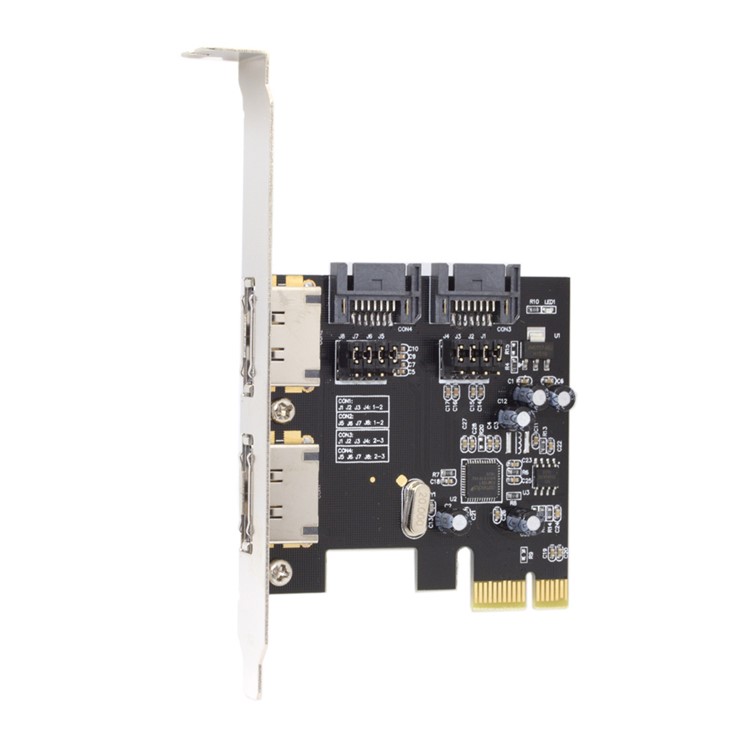 PCI-E to 4 Ports SATA 3.0 ESATA PCIE SATA3 6Gbps Expansion Card PCI-E Adapter-8
