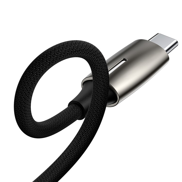 BASEUS 2 in 1 Type-C Male to Type-C and 3.5mm Female Adapter L60 (Zinc Alloy + Lighting) - Tarnish-13